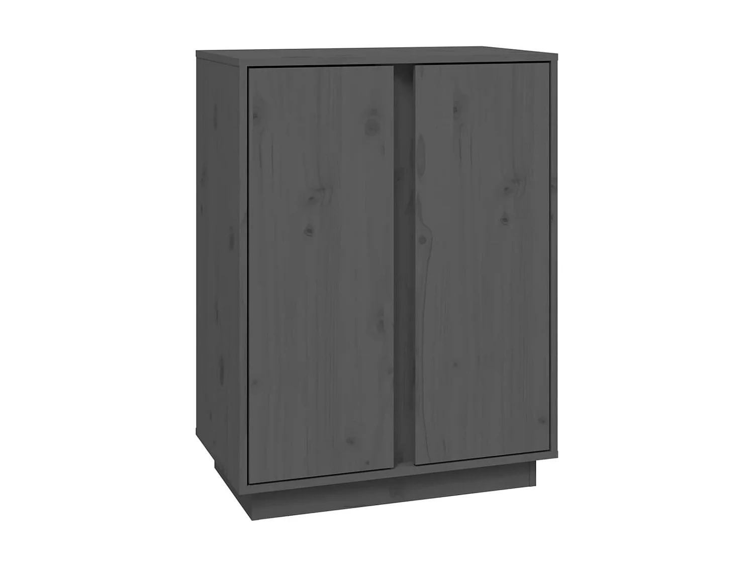 Sideboard Grau - Lowboard 60x35x80 cm Massivholz Kiefer -RM47756