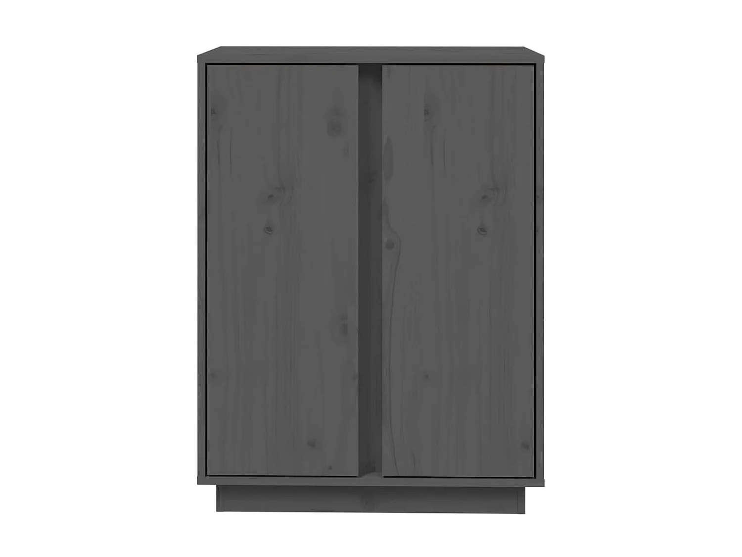 Sideboard Grau - Lowboard 60x35x80 cm Massivholz Kiefer -RM47756