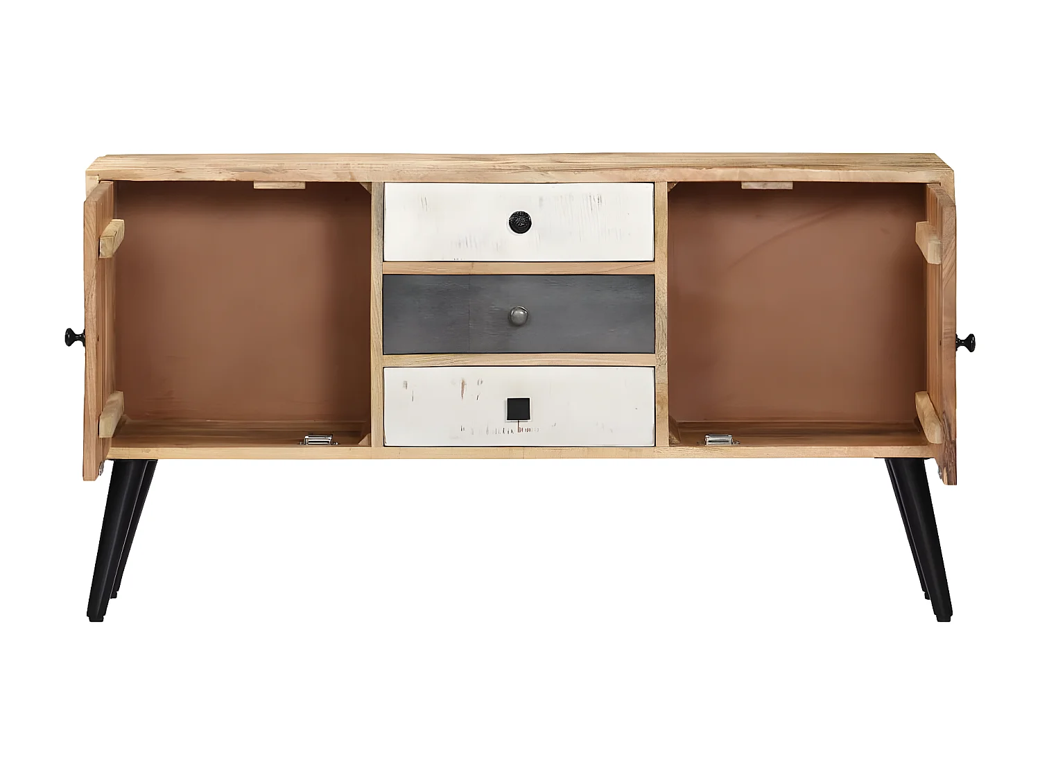 Sideboard Anrichte - 118x30x62 cm Massivholz Mango -RM87186