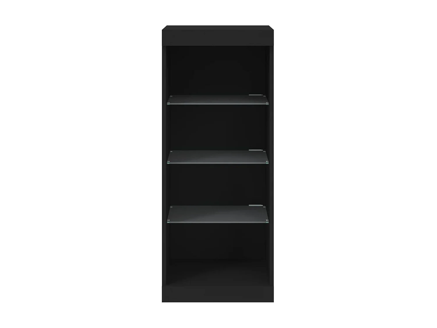 Sideboard mit LED-Leuchten Anrichte Schwarz 41x37x100 cm -RM37808
