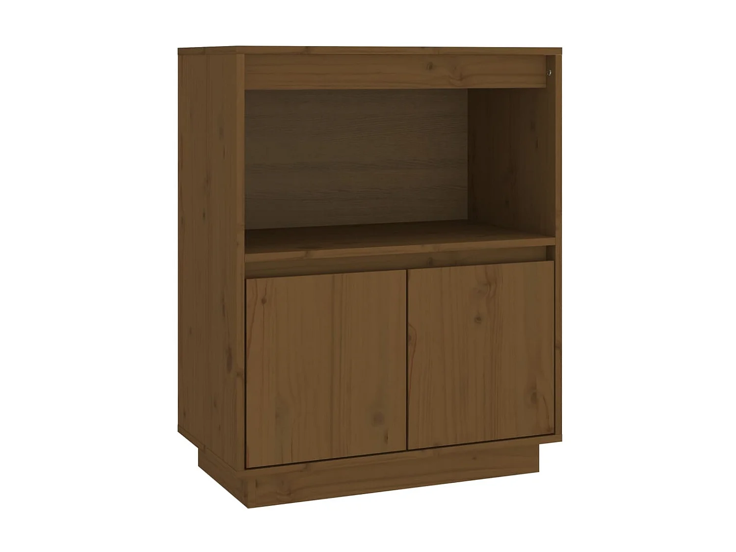 Sideboard Lowboard - Honigbraun 60x34x75 cm Massivholz Kiefer -RM21162