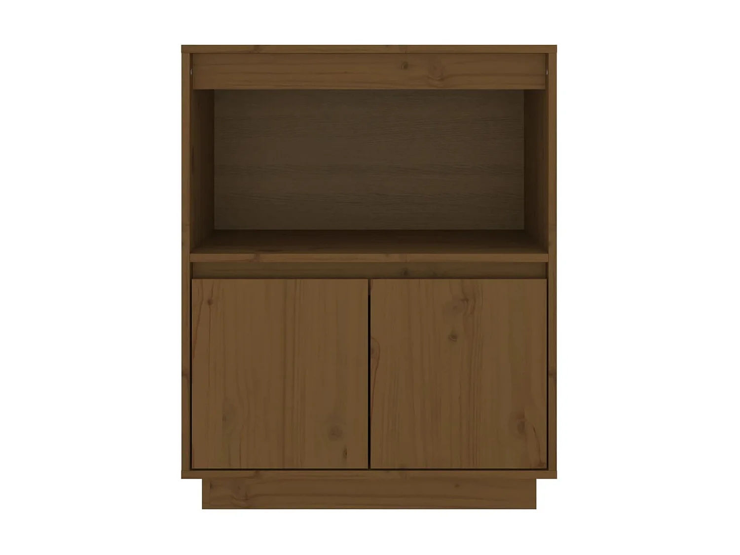 Sideboard Lowboard - Honigbraun 60x34x75 cm Massivholz Kiefer -RM21162