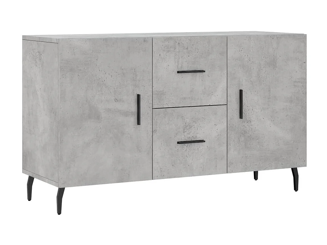 Sideboard Lowboard - Betongrau 100x36x60 cm Holzwerkstoff -RM86461