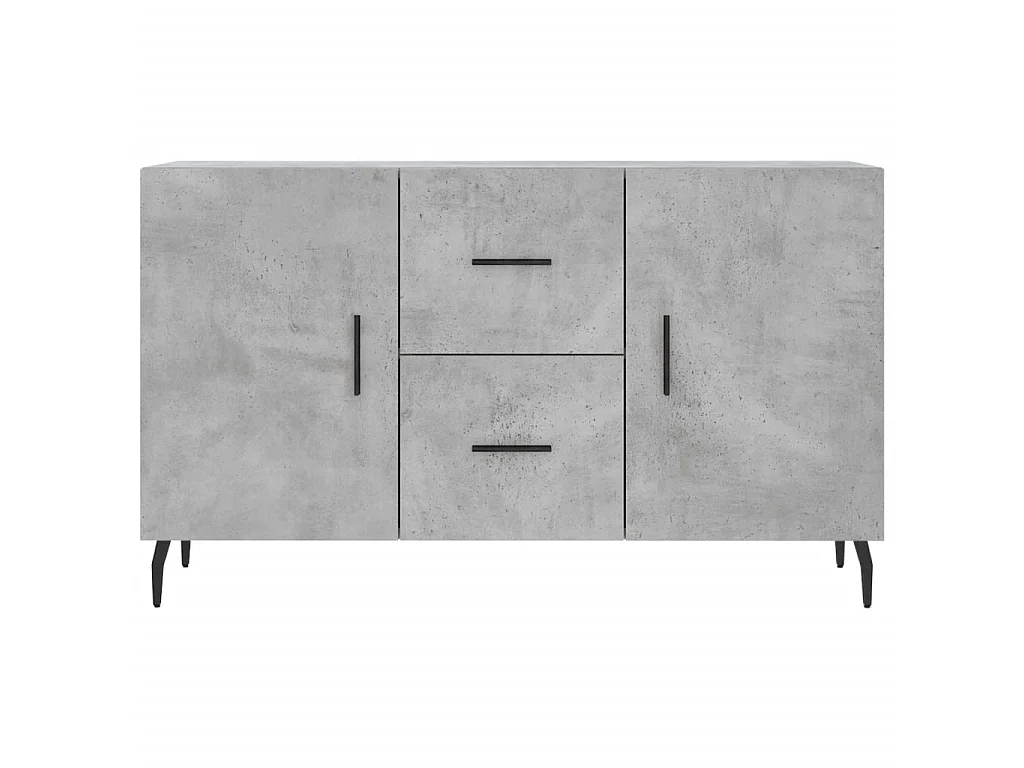 Sideboard Lowboard - Betongrau 100x36x60 cm Holzwerkstoff -RM86461