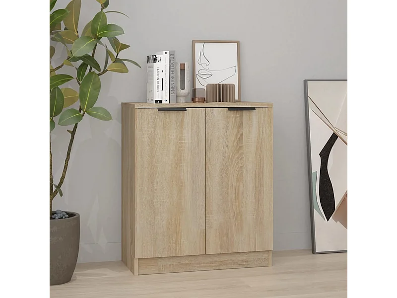 Sideboard Anrichte Sonoma-Eiche 60x30x70 cm Holzwerkstoff -RM43220