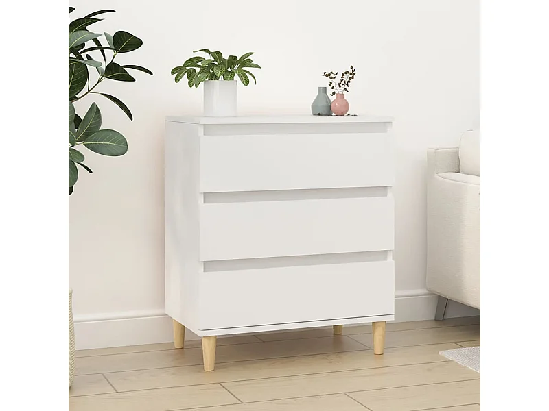 Sideboard Weiß Anrichte 60x35x70 cm Holzwerkstoff -RM71463