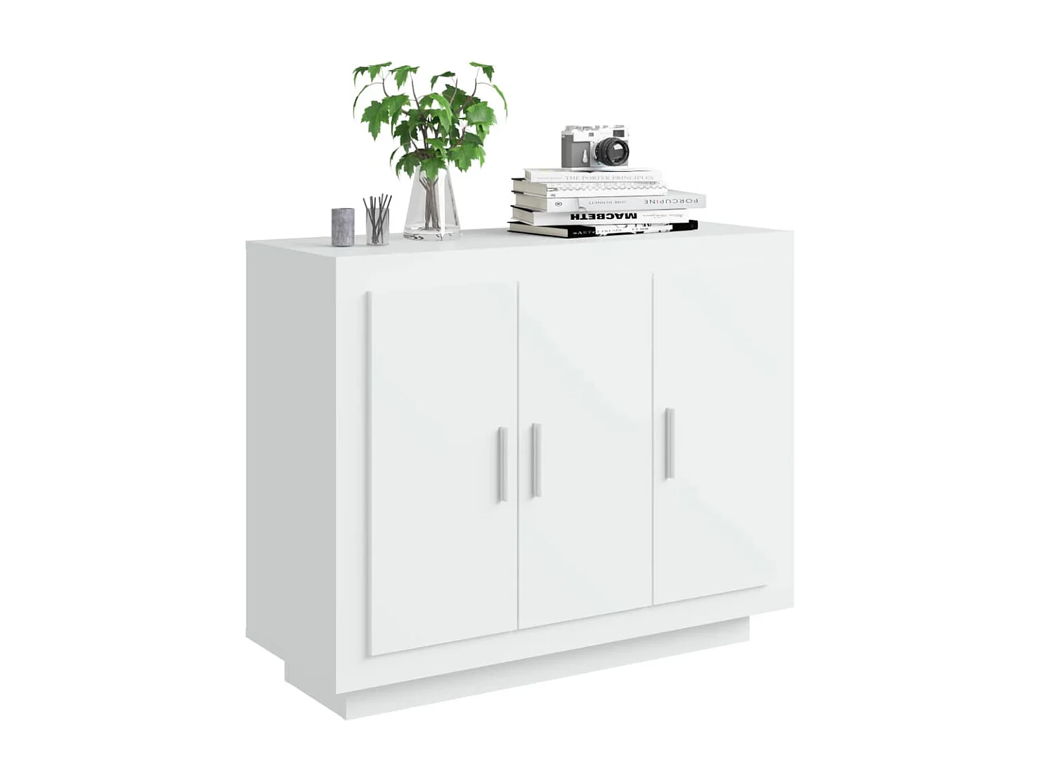 Sideboard Weiß Anrichte 92x35x75 cm Holzwerkstoff -RM95933