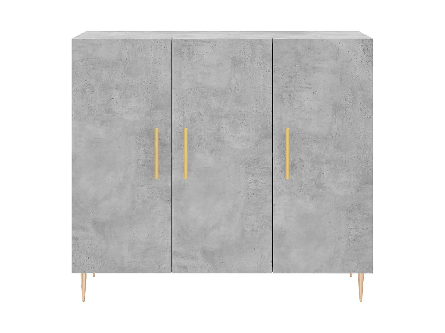 Sideboard Lowboard - Betongrau 90x34x80 cm Holzwerkstoff -RM71729