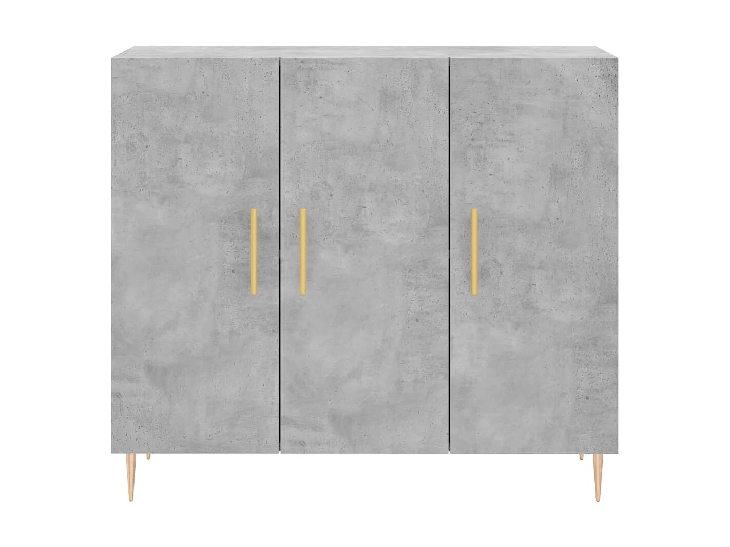 Sideboard Lowboard - Betongrau 90x34x80 cm Holzwerkstoff -RM71729
