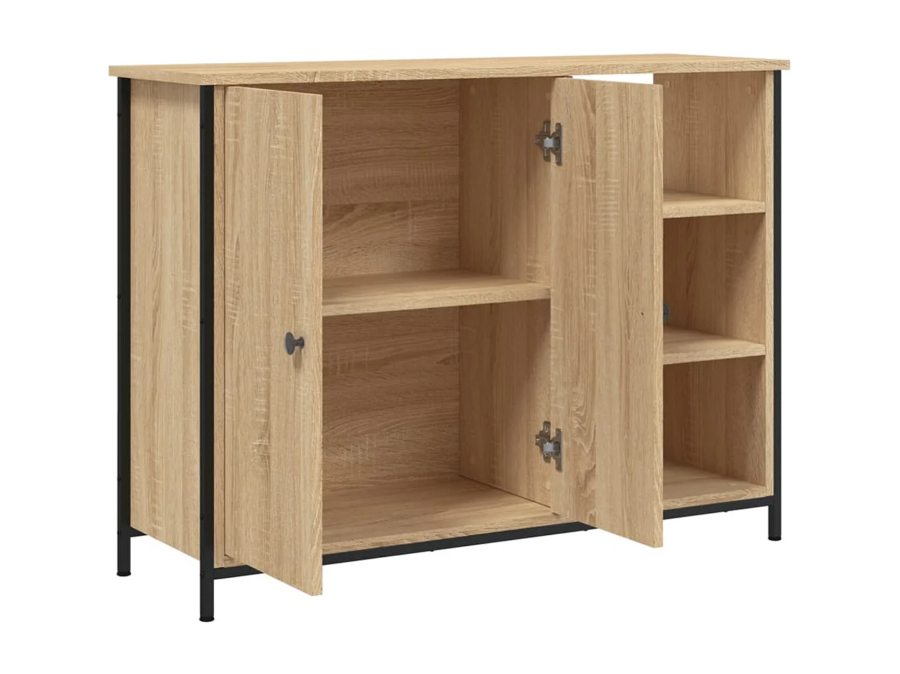 Sideboard Anrichte Sonoma-Eiche 100x33x75 cm Holzwerkstoff -RM37784