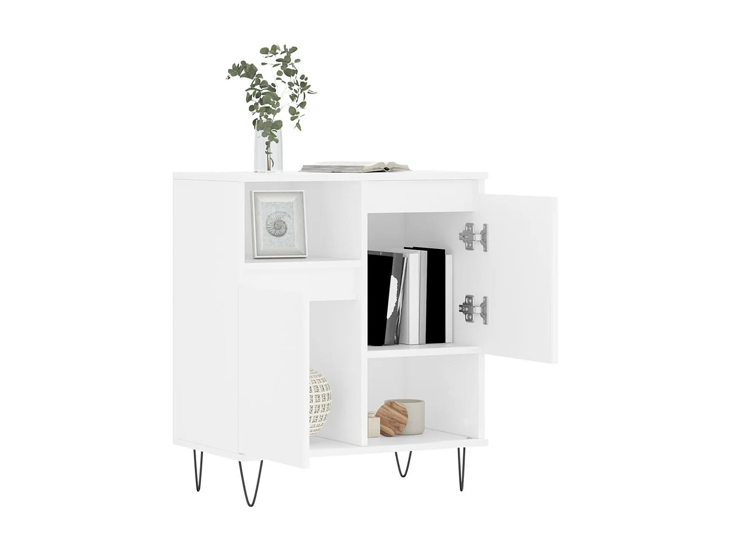 Sideboard Weiß Anrichte 60x35x70 cm Holzwerkstoff -RM15804