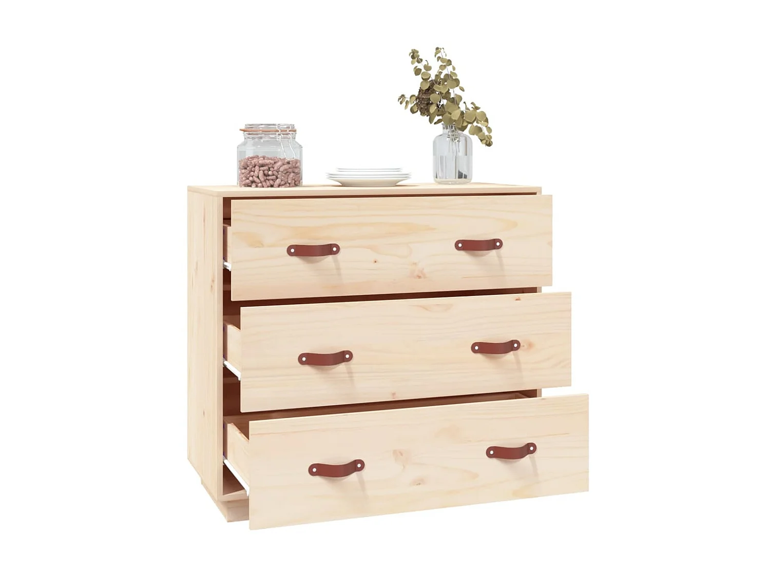 Sideboard Lowboard - 80x40x75 cm Massivholz Kiefer -RM41949