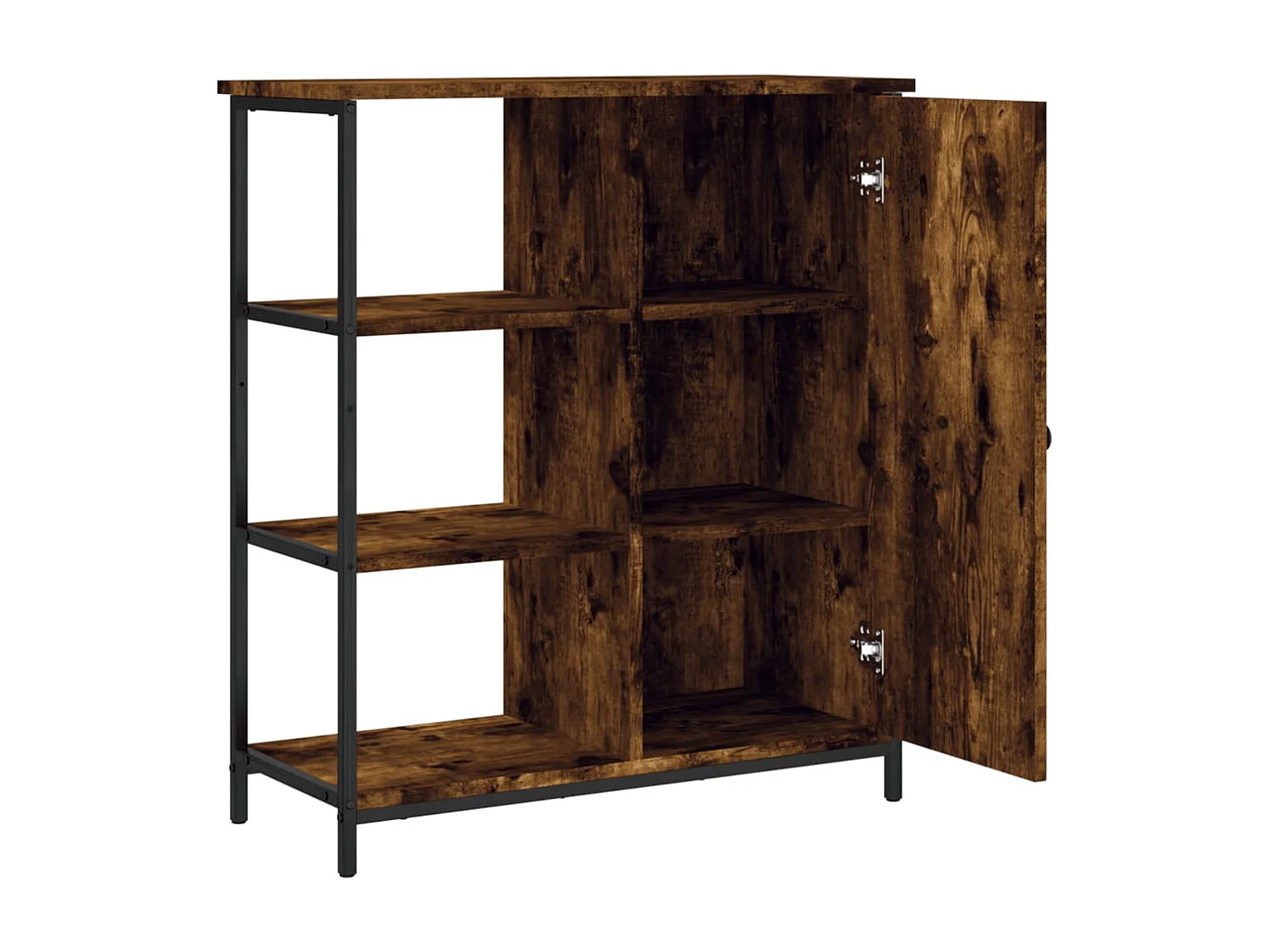 Sideboard Anrichte Räuchereiche 70x30x80 cm Holzwerkstoff -RM37688