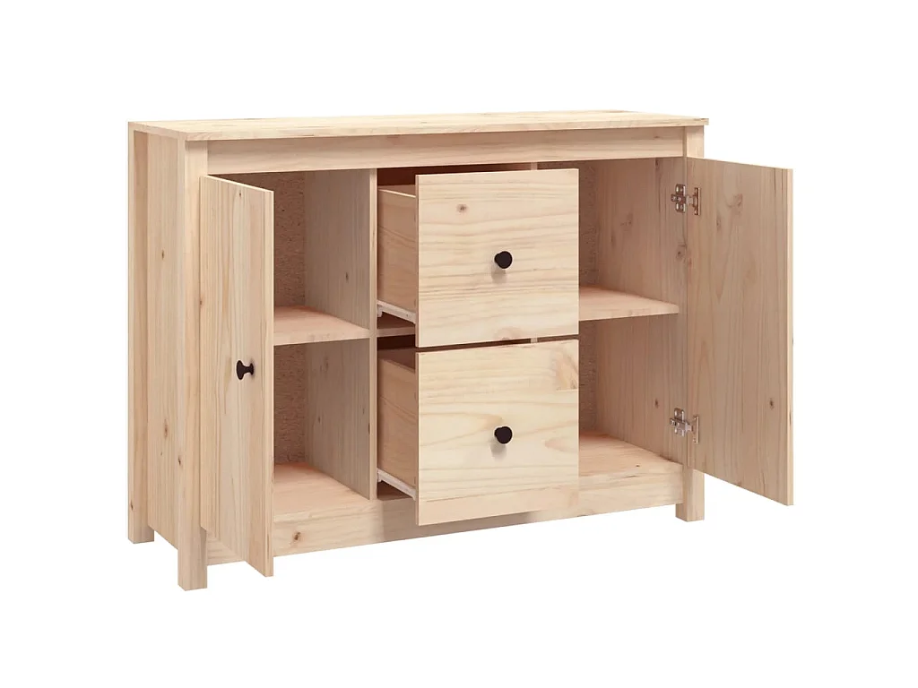 Sideboard Anrichte - 100x35x74 cm Massivholz Kiefer -RM73136