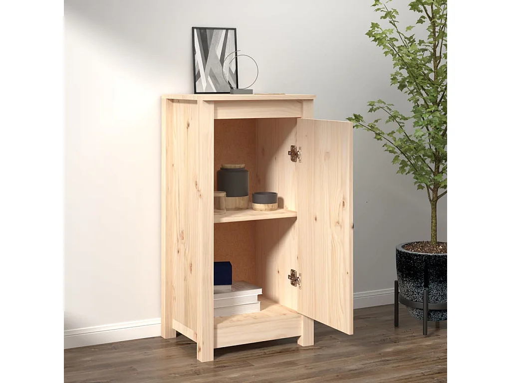 Sideboard Anrichte - 40x35x80 cm Massivholz Kiefer -RM90173