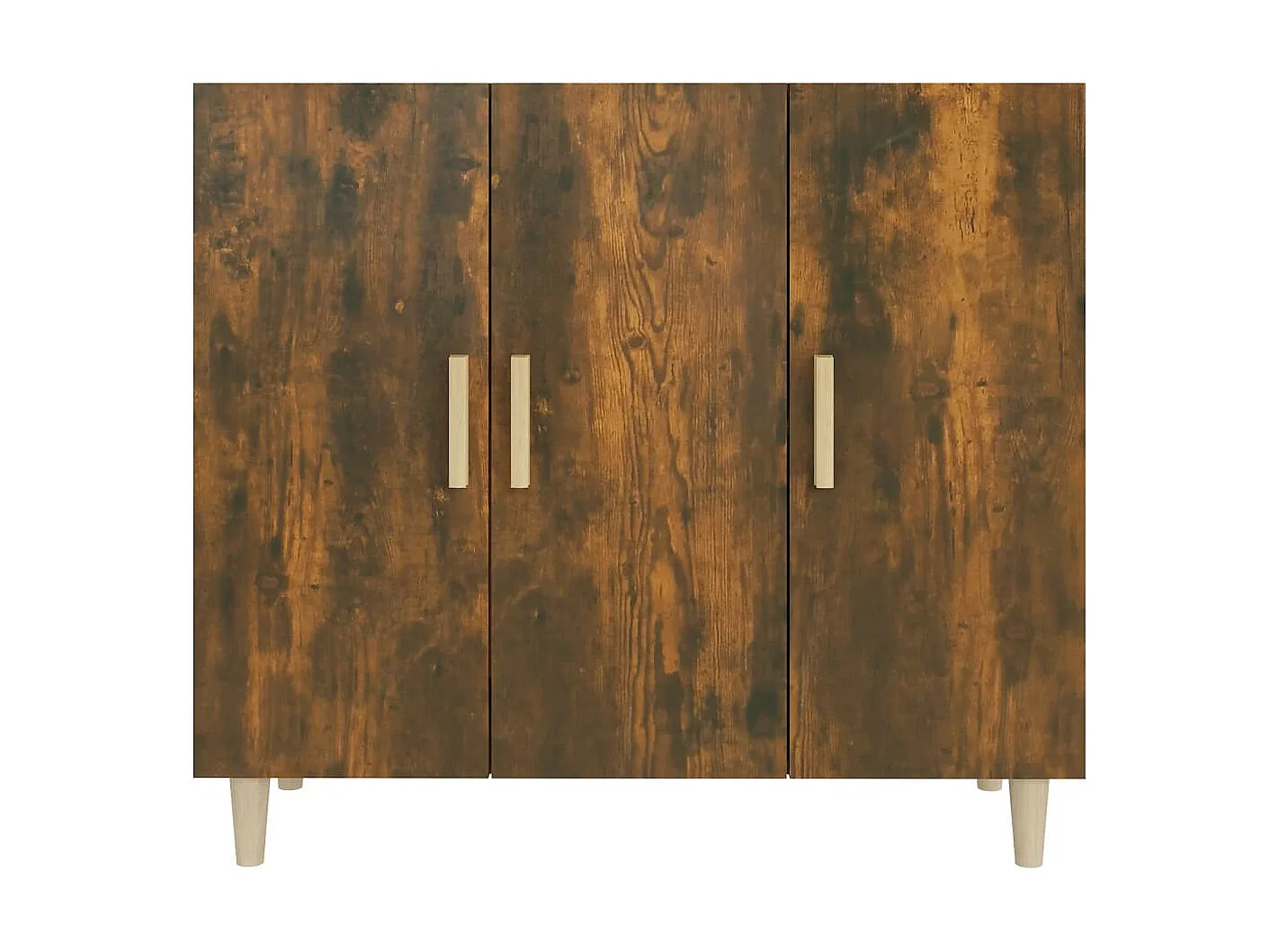 Sideboard Anrichte Räuchereiche 90x34x80 cm Holzwerkstoff -RM12188