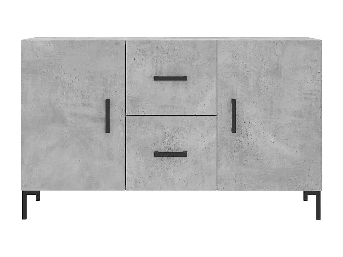 Sideboard Lowboard - Betongrau 100x36x60 cm Holzwerkstoff -RM39345
