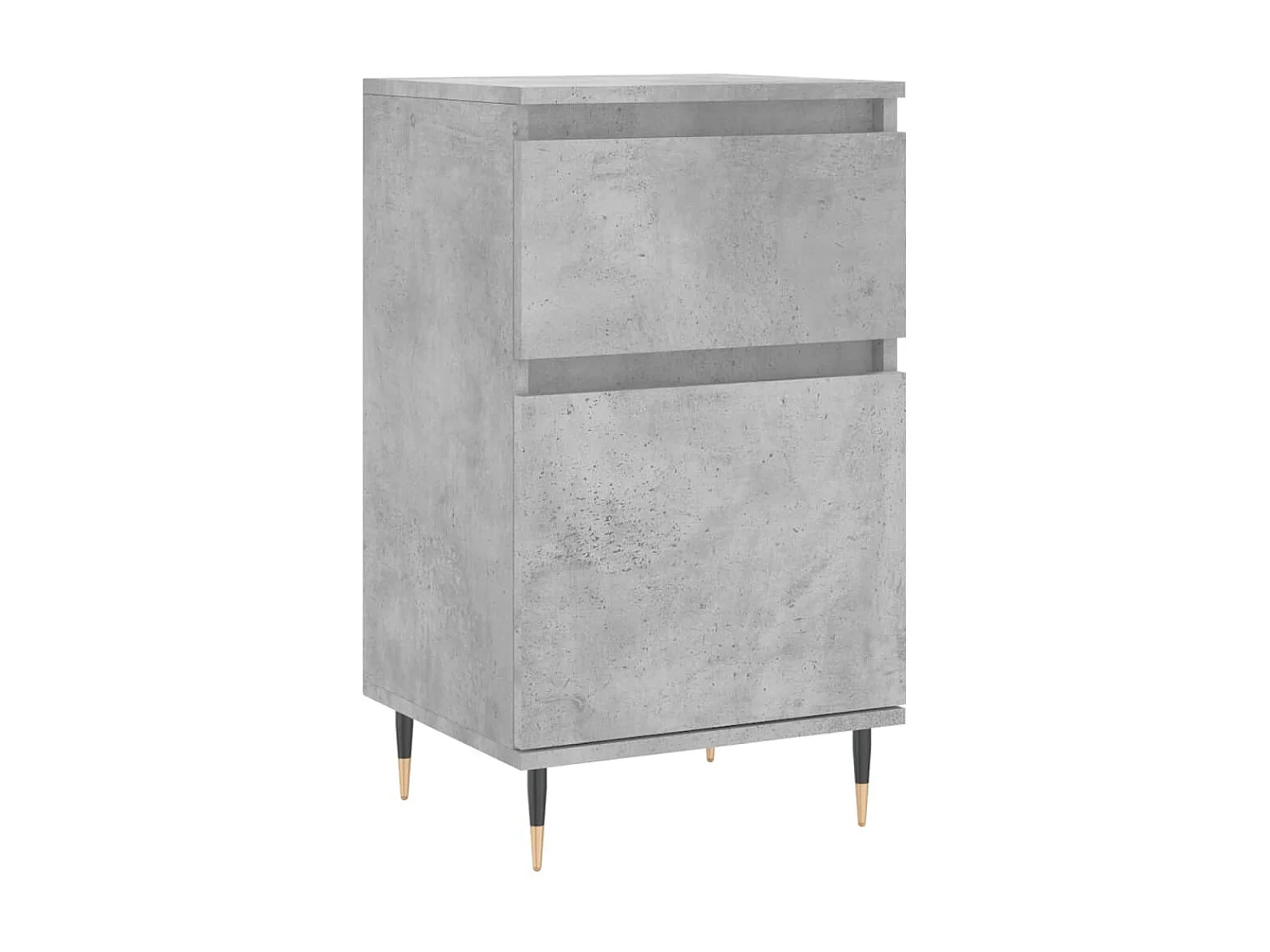 Sideboards im 2er-Set Lowboards Betongrau 40x35x70 cm Holzwerkstoff -RM80838