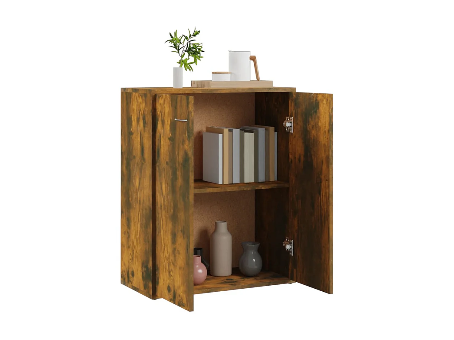 Sideboard Anrichte Räuchereiche 60x30x75 cm Holzwerkstoff -RM88470