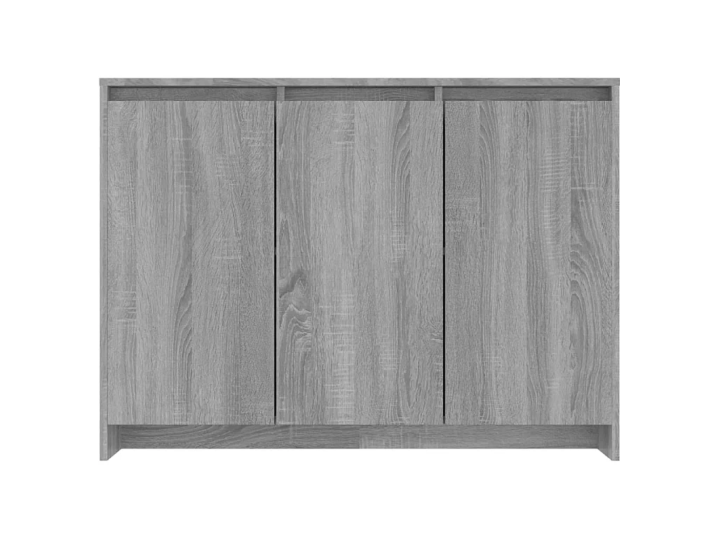 Sideboard Anrichte Sonoma-Eiche Grau 102x33x75 cm Holzwerkstoff -RM78227