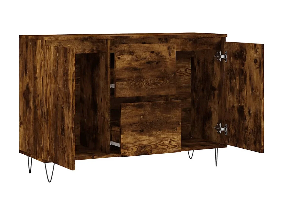 Sideboard Anrichte Räuchereiche 104x35x70 cm Holzwerkstoff -RM20131