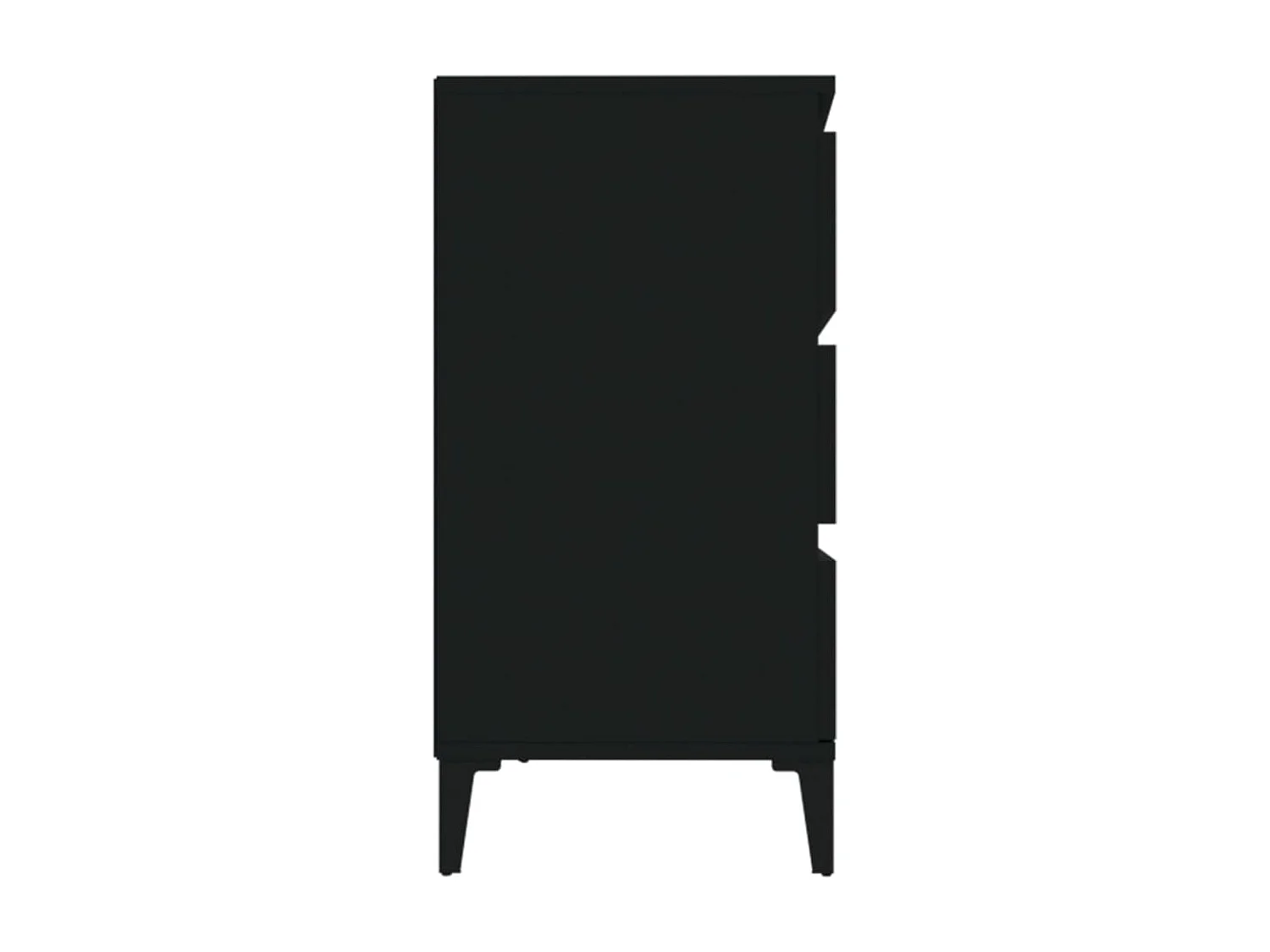 Sideboard Schwarz Anrichte 60x35x70 cm Holzwerkstoff -RM71523