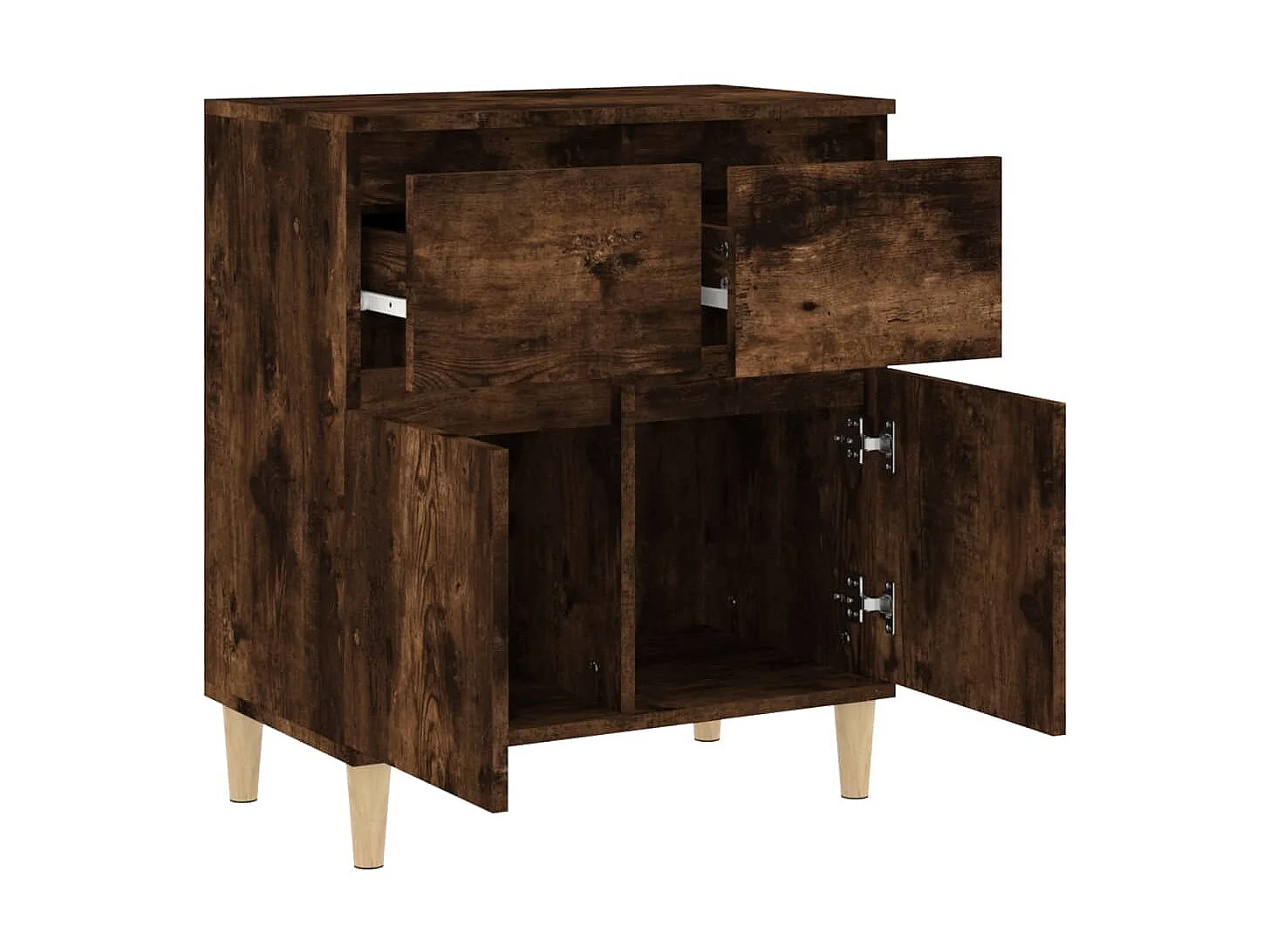 Sideboard Anrichte Räuchereiche 60x35x70 cm Holzwerkstoff -RM13081
