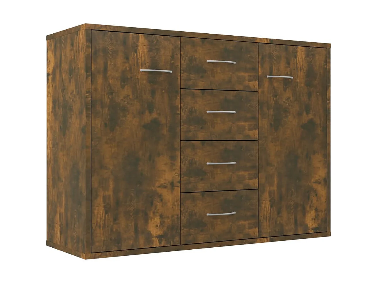 Sideboard Anrichte Räuchereiche 88x30x65 cm Holzwerkstoff -RM27543