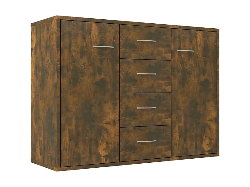 Sideboard Anrichte Räuchereiche 88x30x65 cm Holzwerkstoff -RM27543
