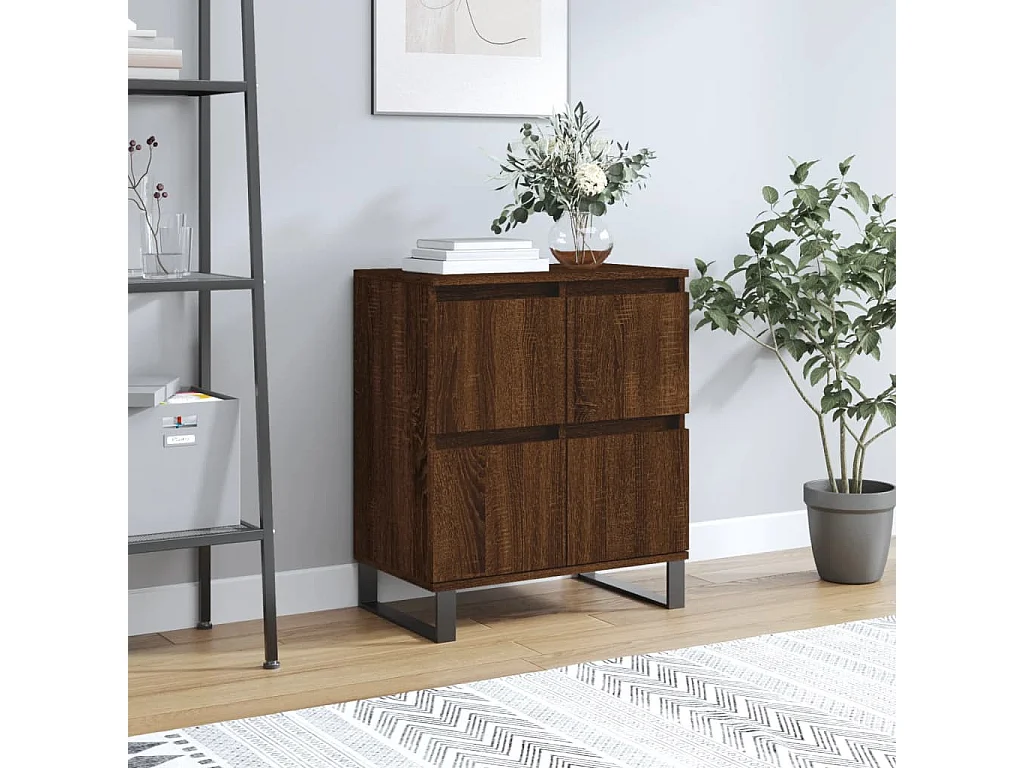 Sideboard Lowboard - Braun Eichen-Optik 60x35x70 cm Holzwerkstoff -RM34170