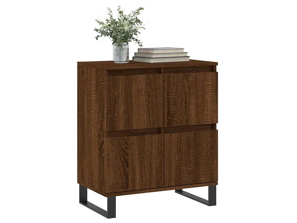 Sideboard Lowboard - Braun Eichen-Optik 60x35x70 cm Holzwerkstoff -RM34170