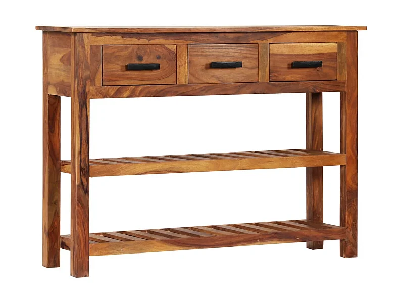 Sideboard Anrichte mit 3 Schubladen 110x30x80 cm Massivholz Akazie -RM87293