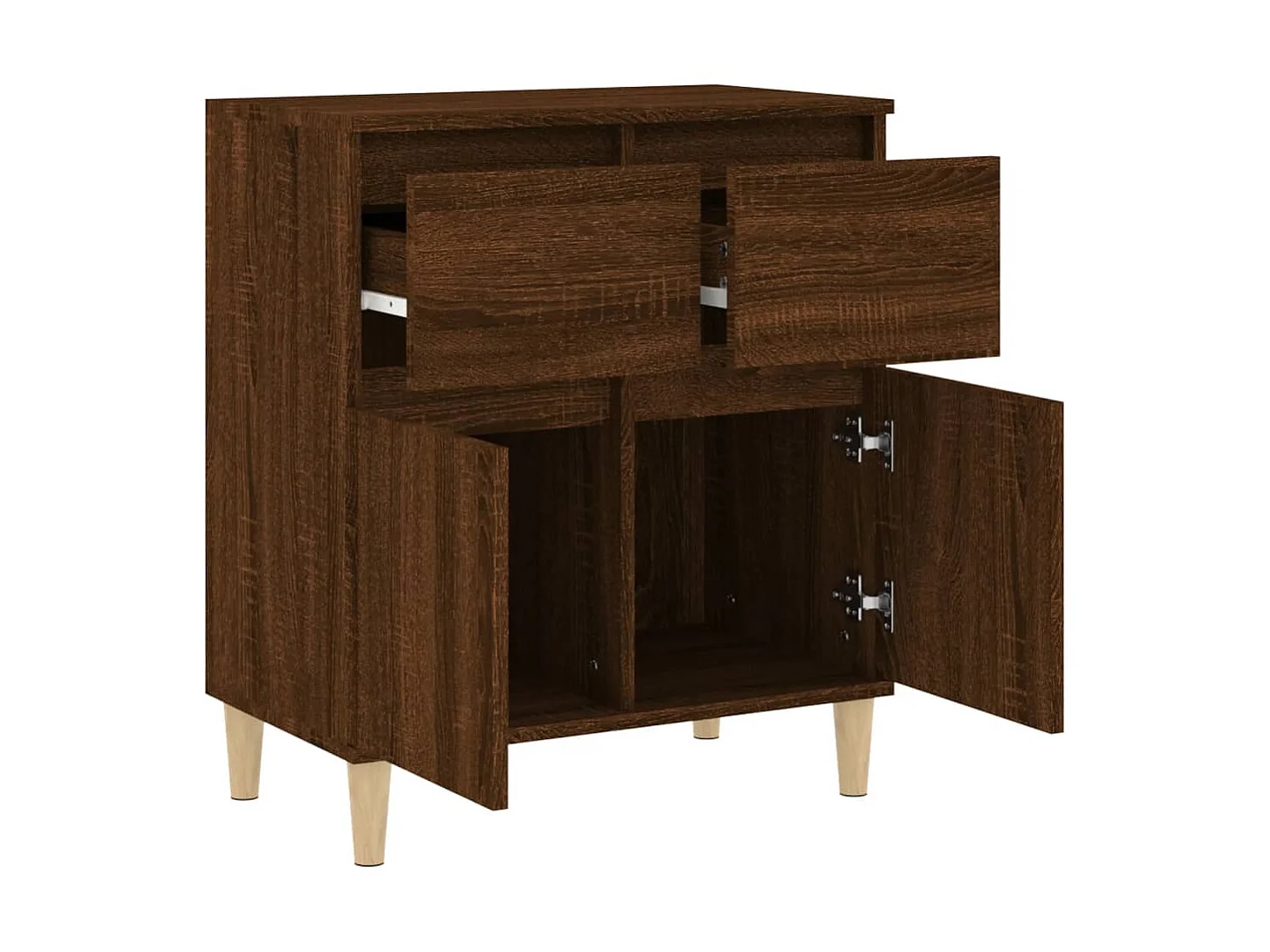 Sideboard Lowboard - Braun Eichen-Optik 60x35x70 cm Holzwerkstoff -RM29719