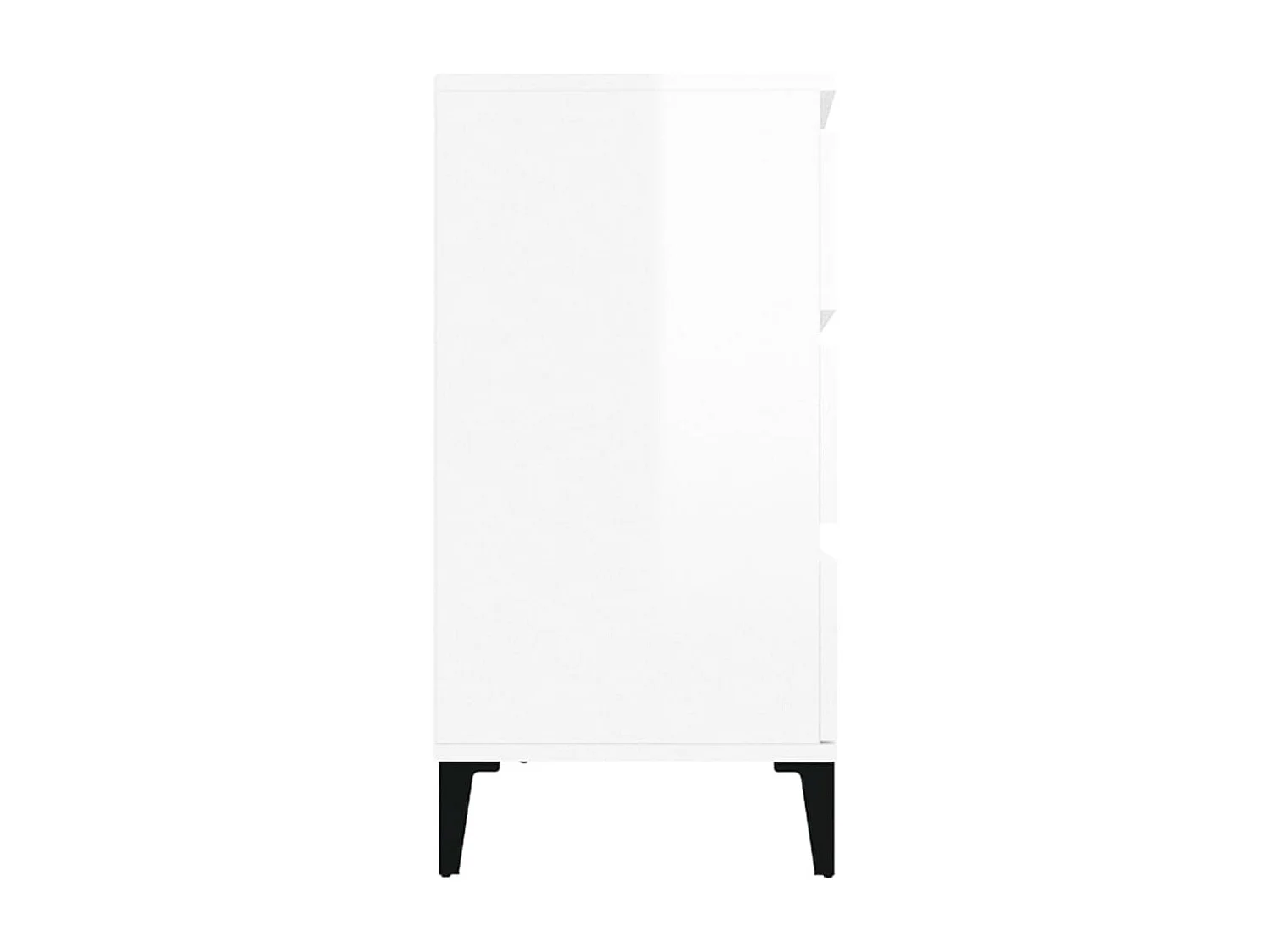 Sideboard Lowboard - Hochglanz-Weiß 60x35x70 cm Holzwerkstoff -RM88396