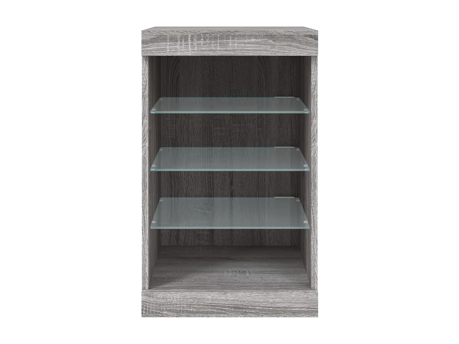 Sideboard Grau Anrichte mit LED-Leuchten Sonoma 41x37x67 cm -RM77447
