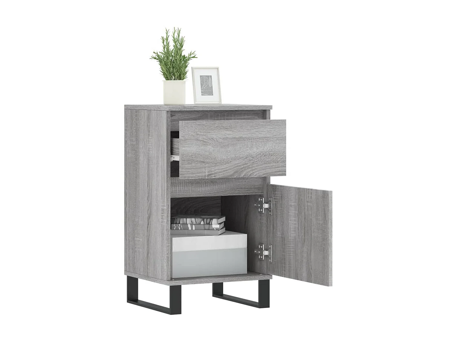 Sideboard Grau Sonoma - Lowboard 40x35x70 cm Holzwerkstoff -RM94680