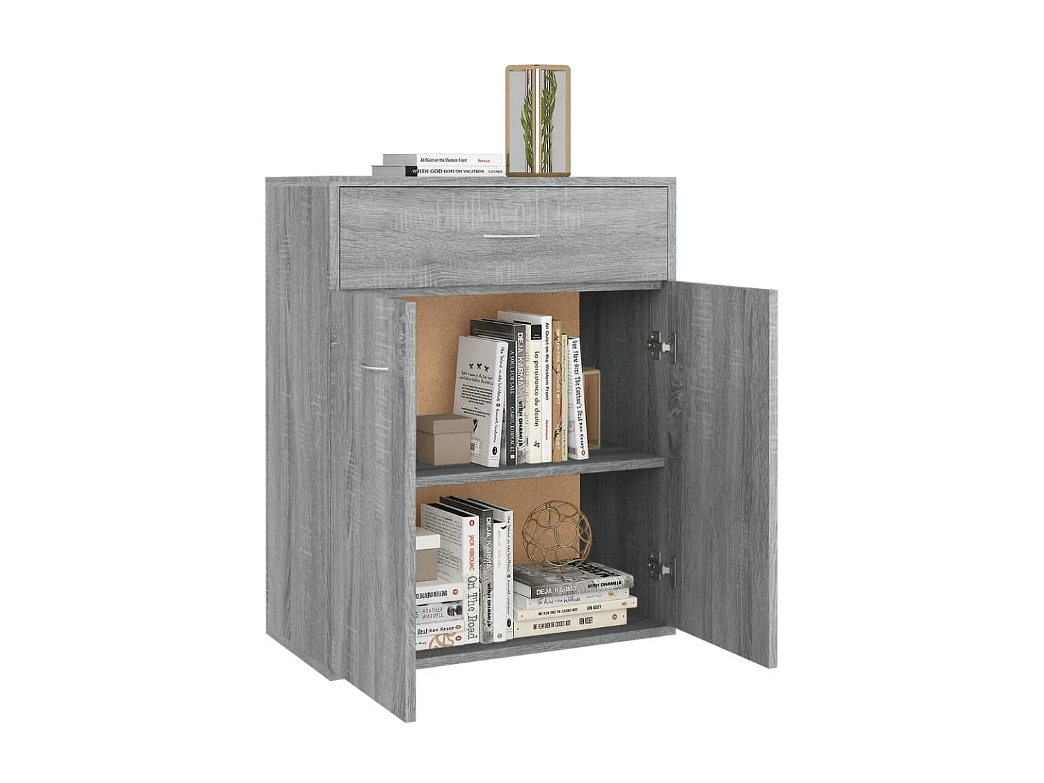 Sideboard Grau Sonoma - Lowboard 60x30x75 cm Holzwerkstoff -RM48714