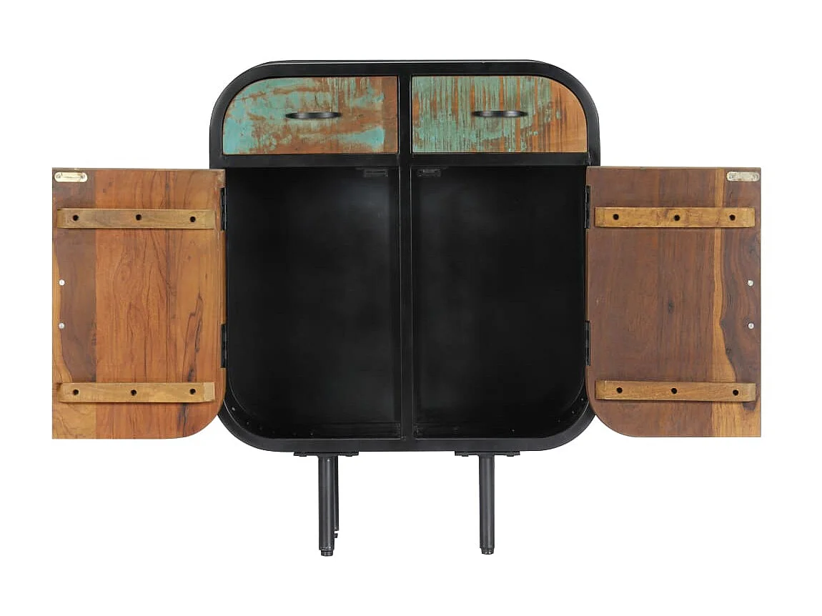 Sideboard Anrichte - 60x30x75 cm Altholz Massiv -RM93636