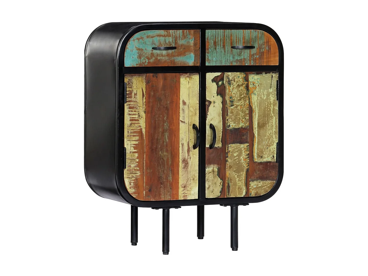 Sideboard Anrichte - 60x30x75 cm Altholz Massiv -RM93636