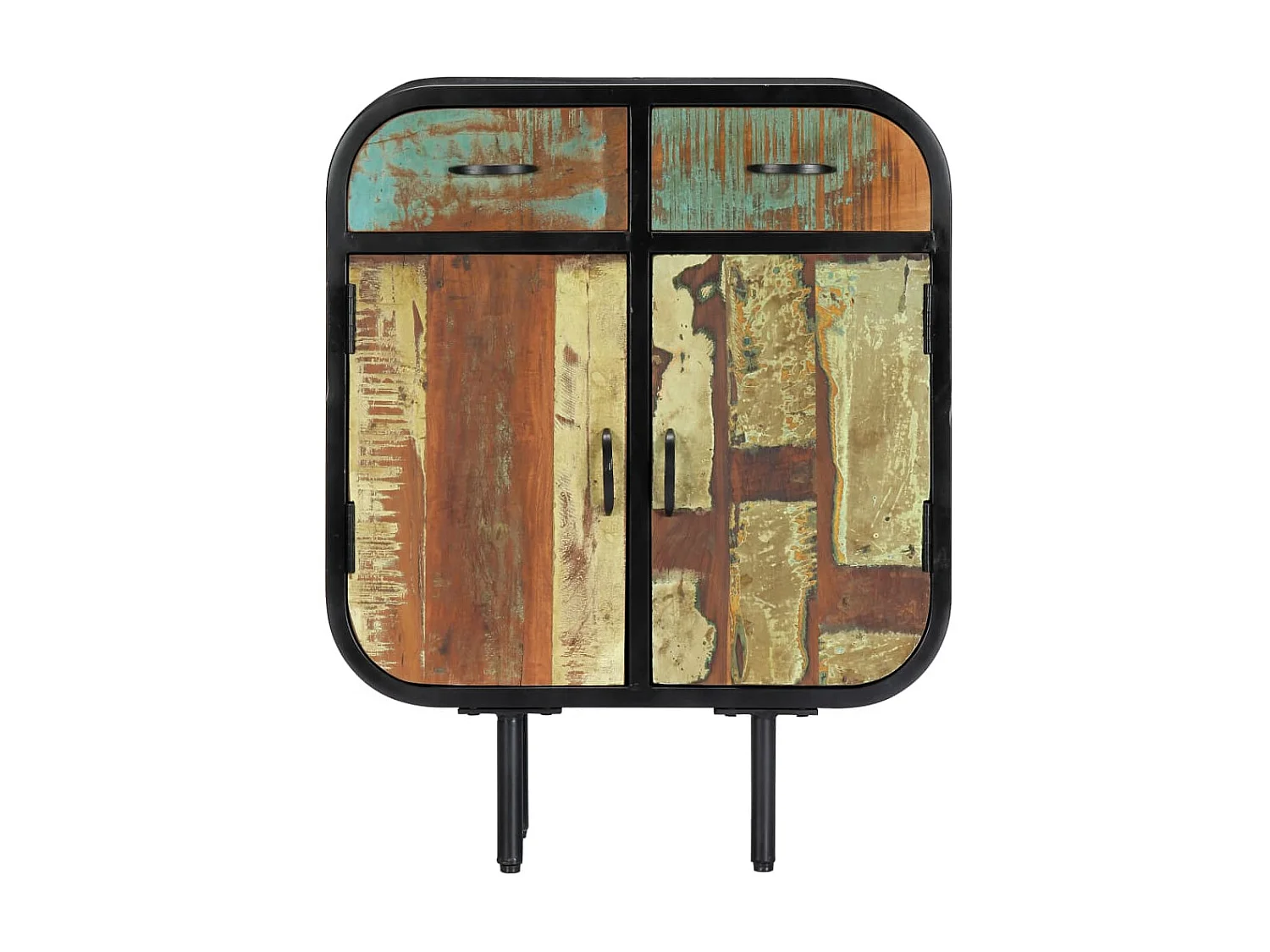 Sideboard Anrichte - 60x30x75 cm Altholz Massiv -RM93636