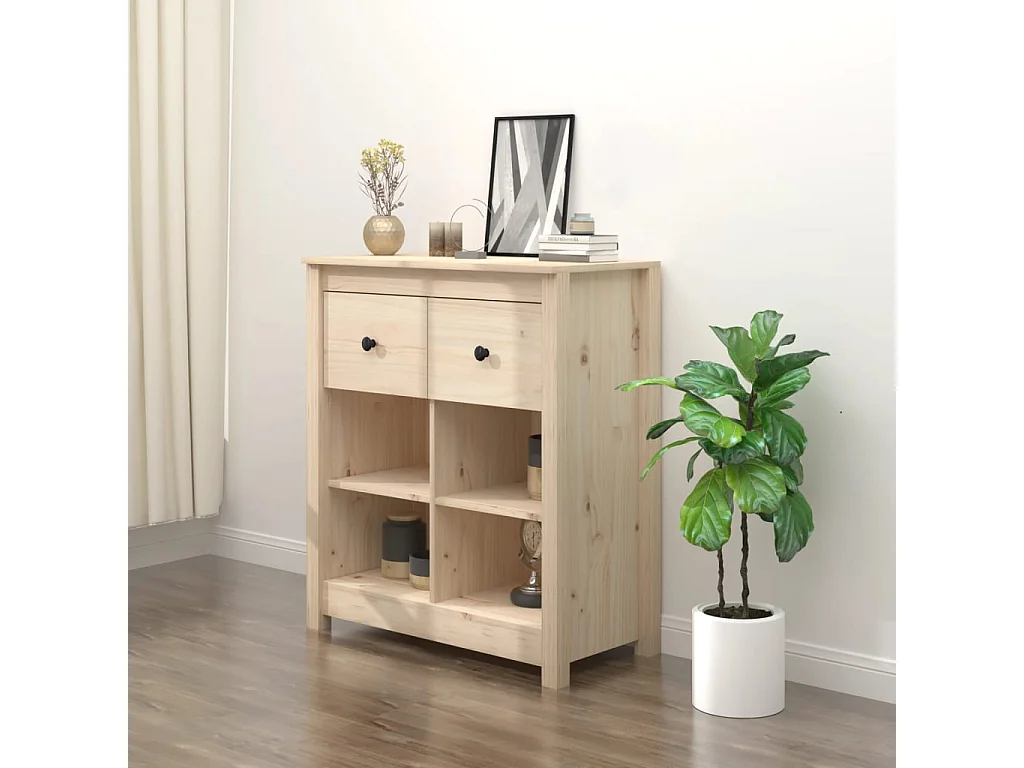 Sideboard Lowboard - 70x35x80 cm Massivholz Kiefer -RM82551