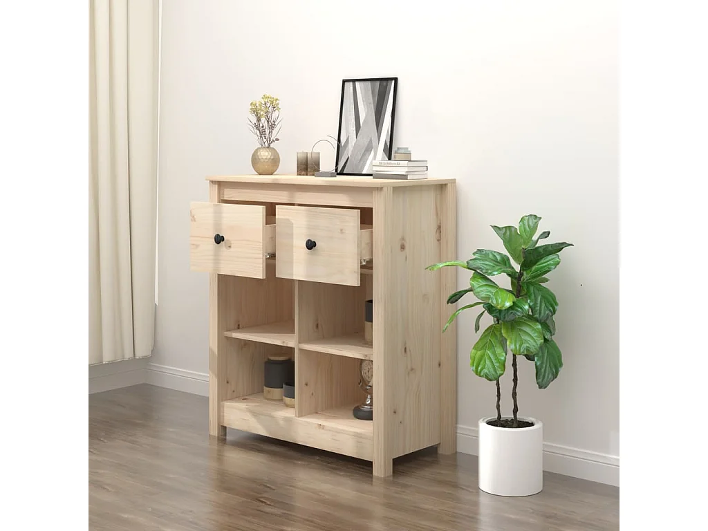 Sideboard Lowboard - 70x35x80 cm Massivholz Kiefer -RM82551