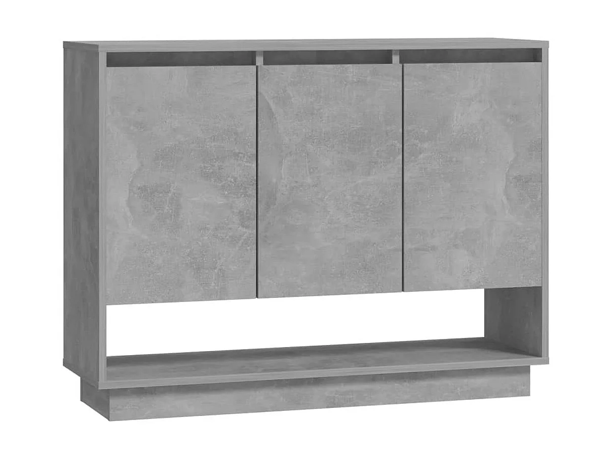 Sideboard Lowboard - Betongrau 97x31x75 cm Holzwerkstoff -RM95676