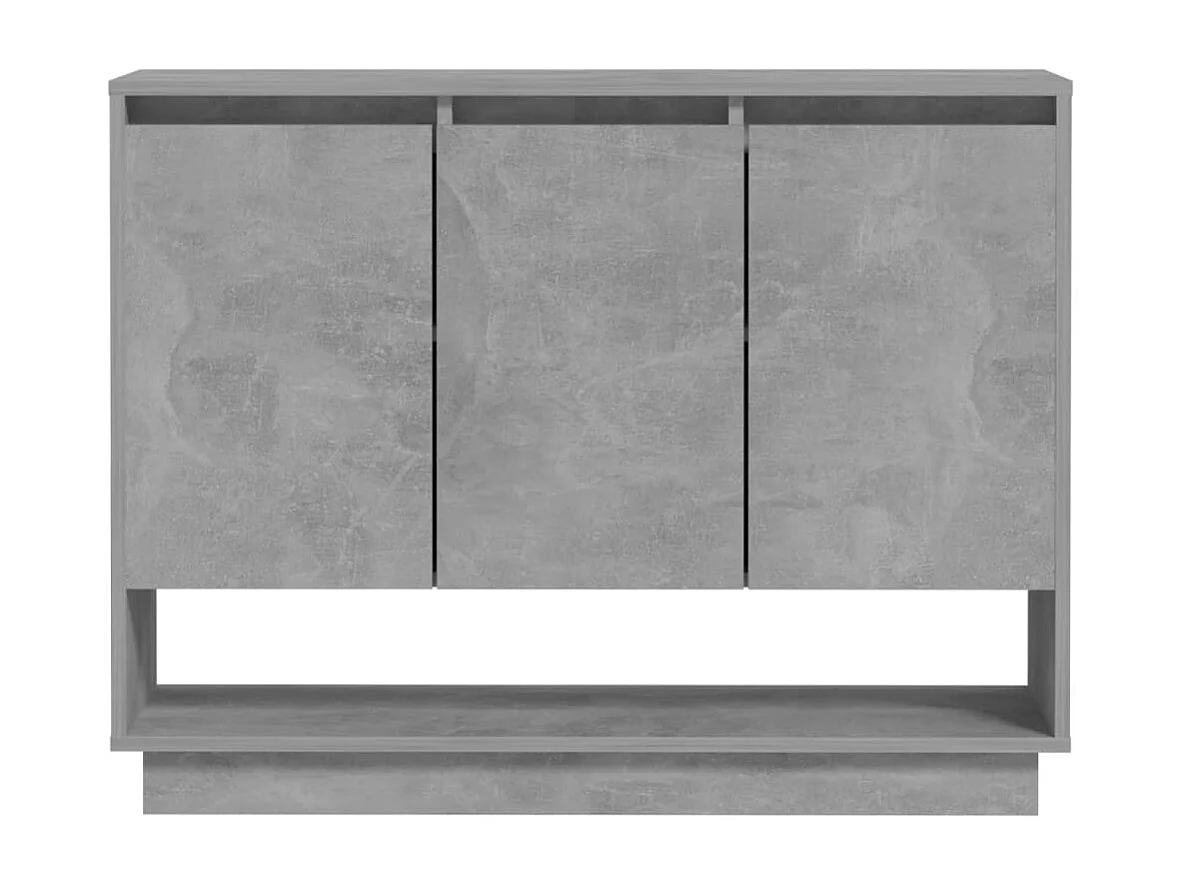Sideboard Lowboard - Betongrau 97x31x75 cm Holzwerkstoff -RM95676