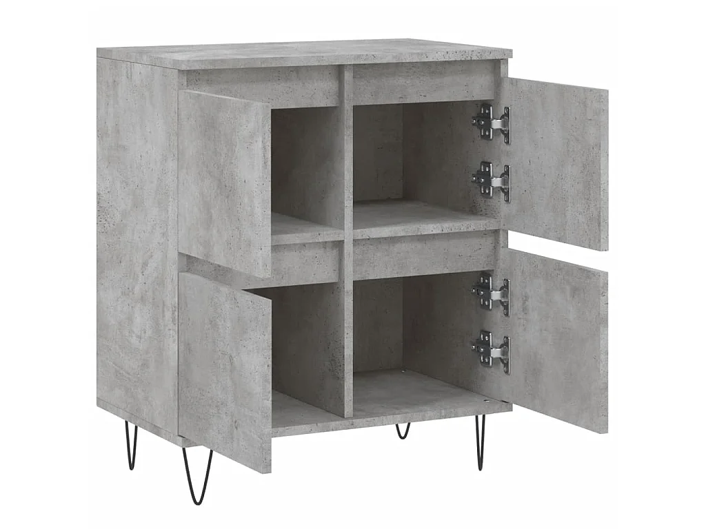 Sideboard Lowboard - Betongrau 60x35x70 cm Holzwerkstoff -RM89534