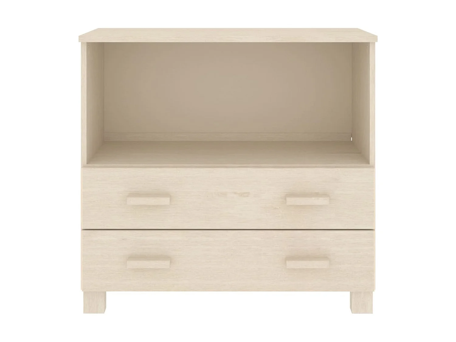 Sideboard Lowboard - HAMAR Honigbraun 85x35x80 cm Massivholz Kiefer -RM48350