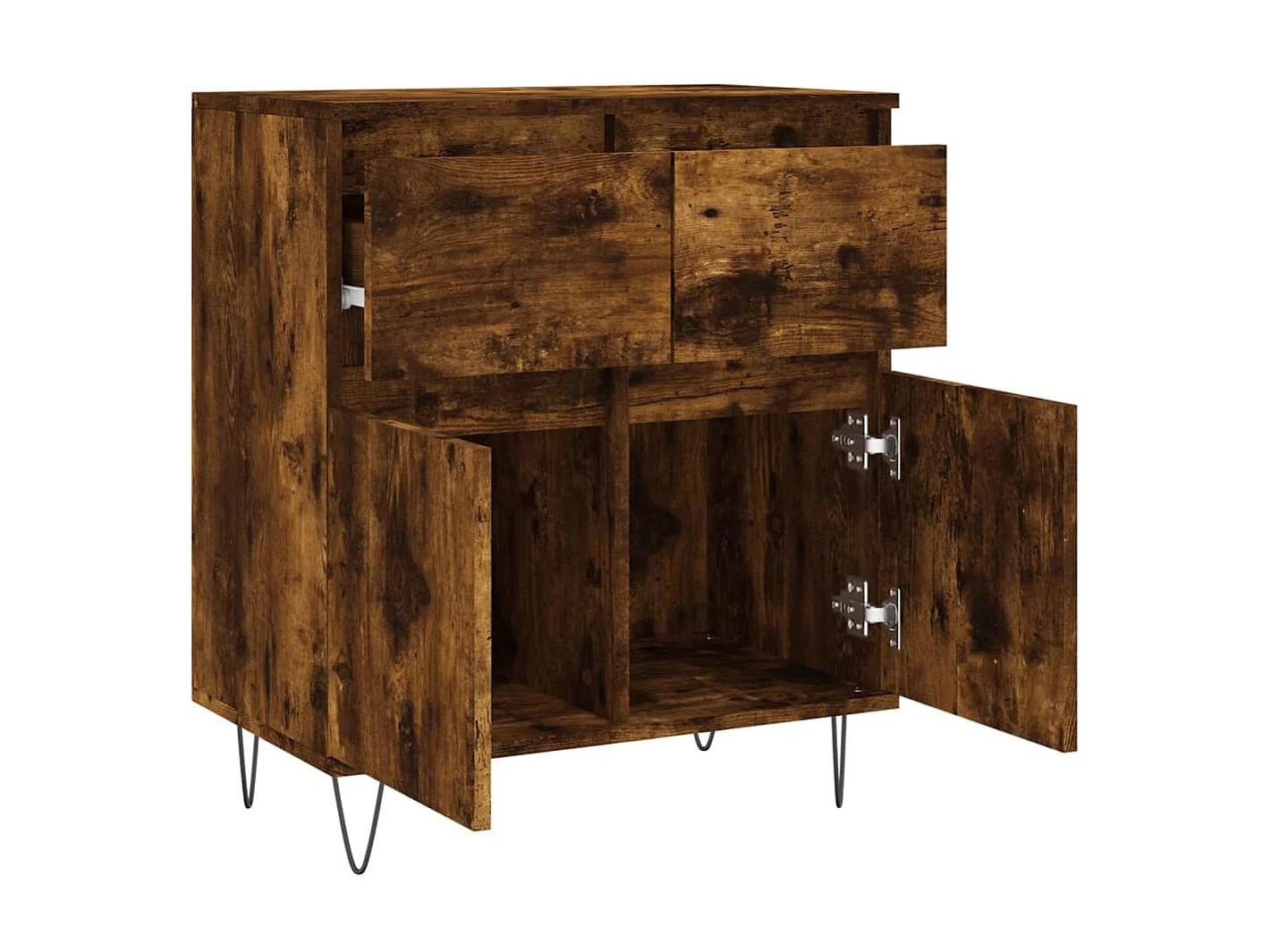 Sideboard Anrichte Räuchereiche 60x35x70 cm Holzwerkstoff -RM77439
