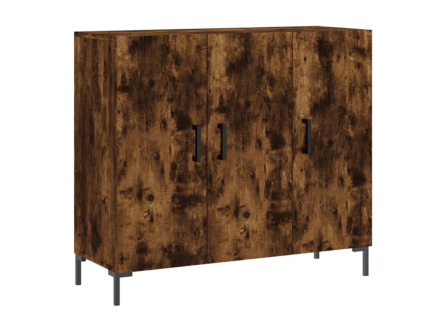 Sideboard Anrichte Räuchereiche 90x34x80 cm Holzwerkstoff -RM18276