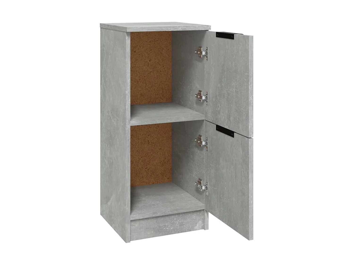 Sideboards im 2er-Set Lowboards Betongrau 30x30x70 cm Holzwerkstoff -RM56288