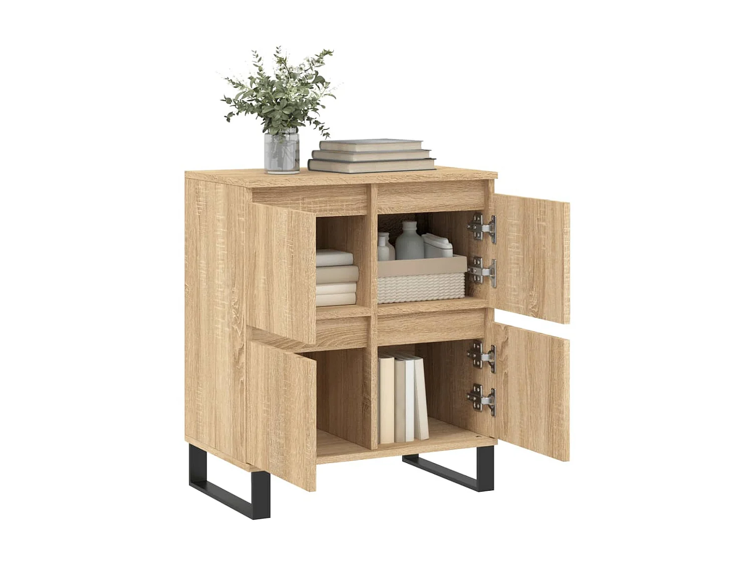 Sideboard Anrichte Sonoma-Eiche 60x35x70 cm Holzwerkstoff -RM62250